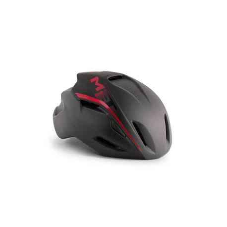 MET Hjelm Manta Skygge Sort Rød/Matt S (52-56 cm)