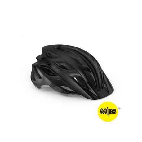 MET Veleno MIPS Hjelm Sort/Matt Glans M (56-58 cm)