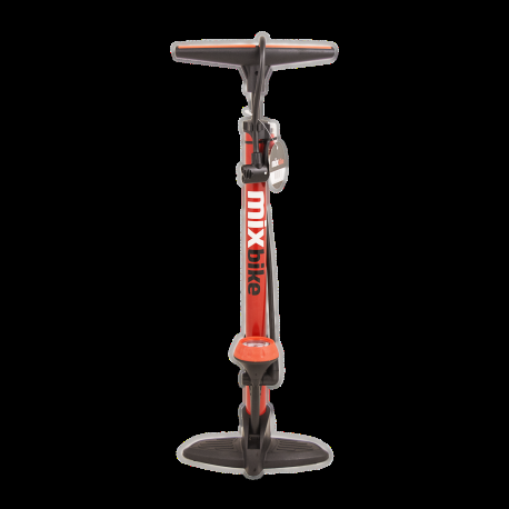 Mixbike Rød Stål Pumpe med Manometer