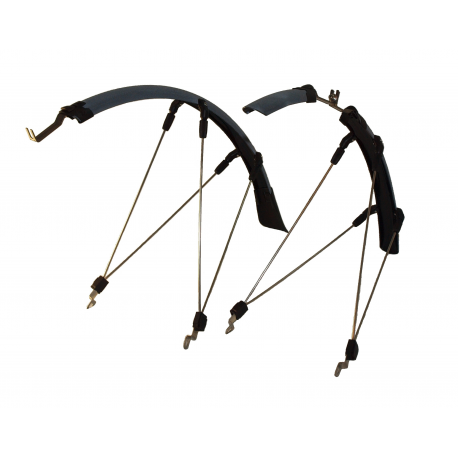 Mixbike X-Racer 38mm til 28/32c. Sort med refleks