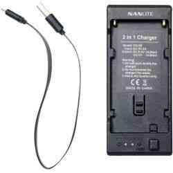 Nanlite CN-58 2-i-1 oplader til NP-batteri