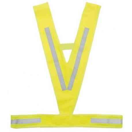 Neongul trekantet refleksvest