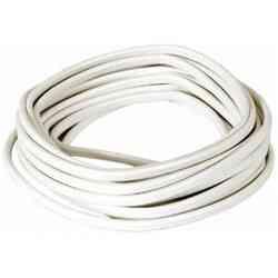 Nq Power Oval Strømkabel H03VVH2-F 10m, Hvid