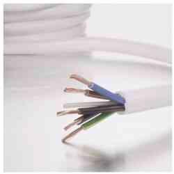 Nq Power Strømkabel H05VV-F (5x1,5mm), 2m, Hvid