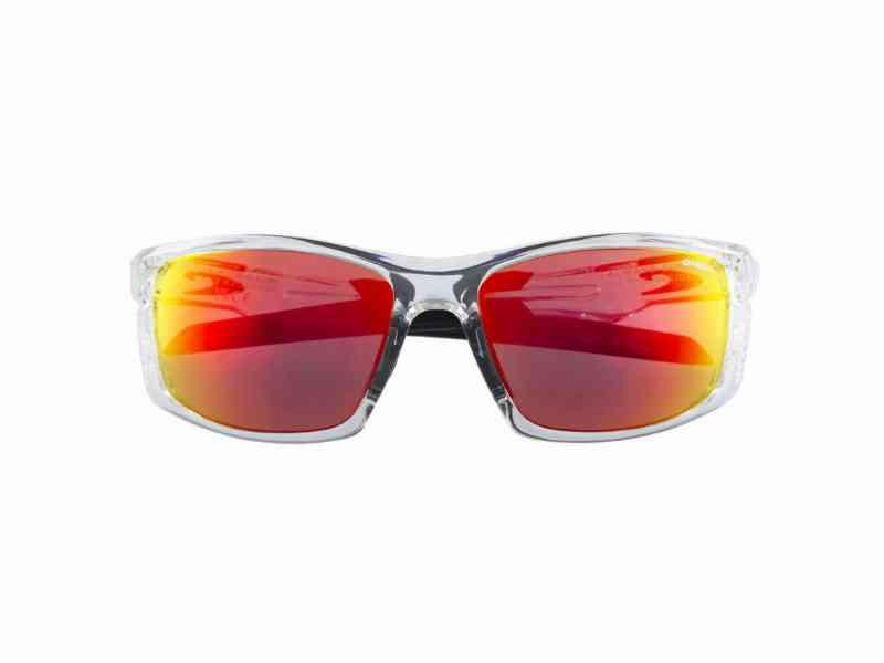 OÂ´NEILL 9002 Cykelbrille - Hydrofobisk Rød Mirror Linse - Crystal/Sort