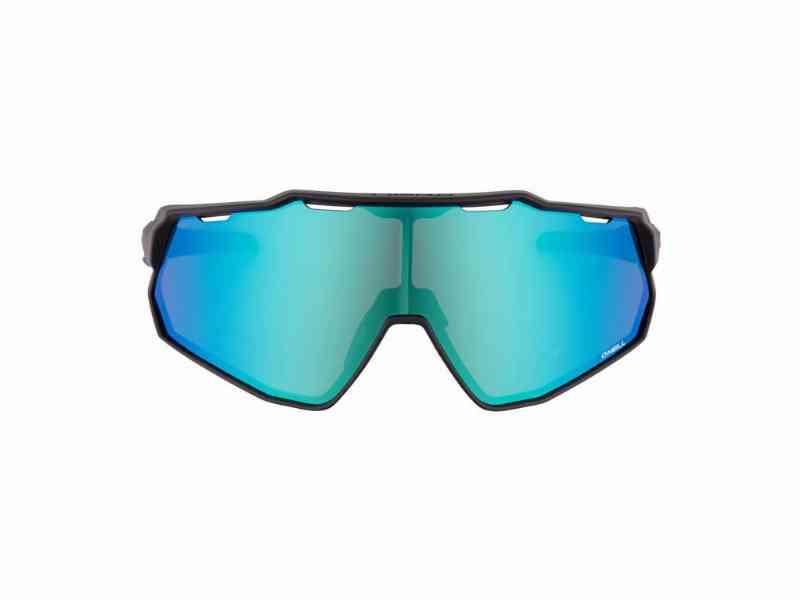 O'NEILL 9040 Cykelbrille - Blå Spejl Linse, Mat Sort