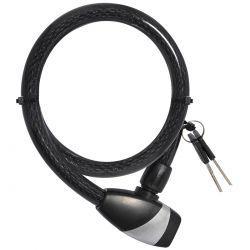 OXC Cykellås Kabellås Hoop 15 Sort 0.8m x 15mm
