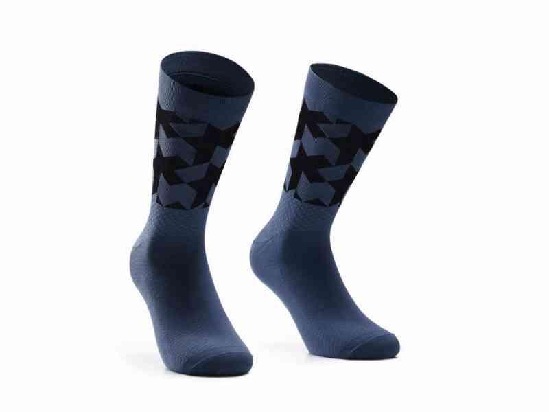 Assos Monogram Evo - Cykelstrømper - Stone Blue