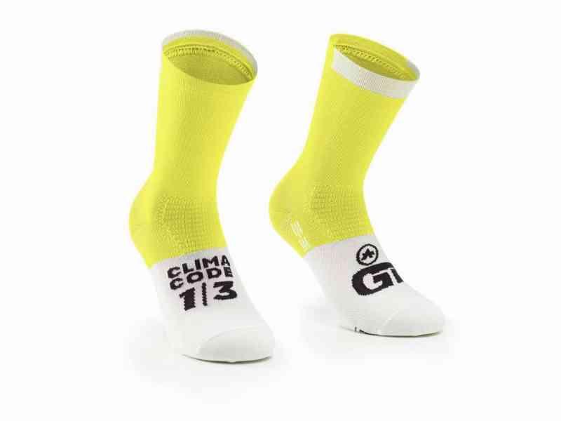 Assos GT C2 Cykelstrømper - Optic Yellow Tilbud!