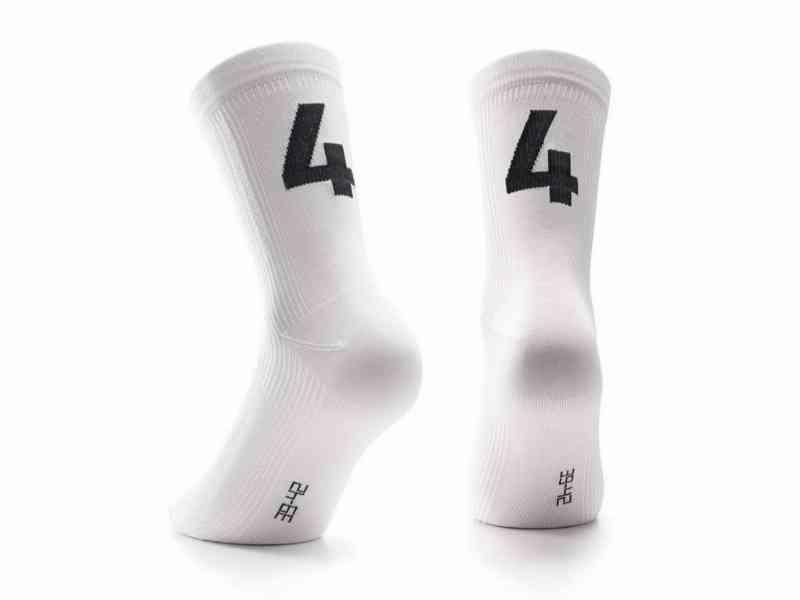 Assos Poker Cykelstrømper No.4 - Hvid Str. II