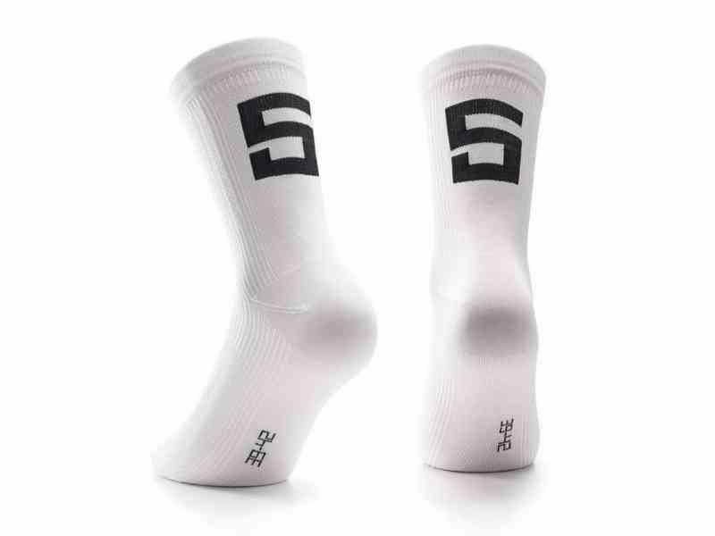 Assos Poker Cykelstrømper No.5 - Hvid - Str. II