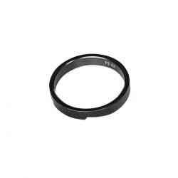PRO Vibe Topspacer 1-1/8 5 mm, Glansfuld Sort - Cykelstyrring
