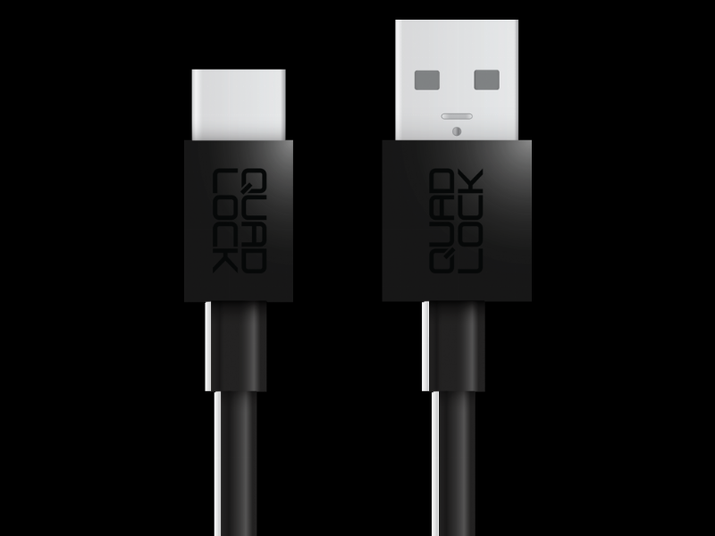 Quad Lock - USB-A til USB-C kabel - 2 meter