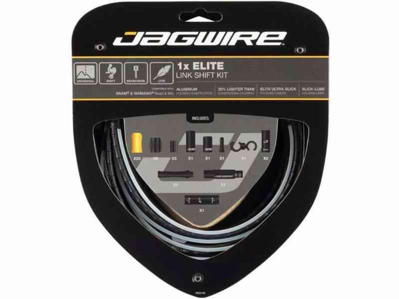 Jagwire Elite Gearkabelsæt til Road/MTB - Sort