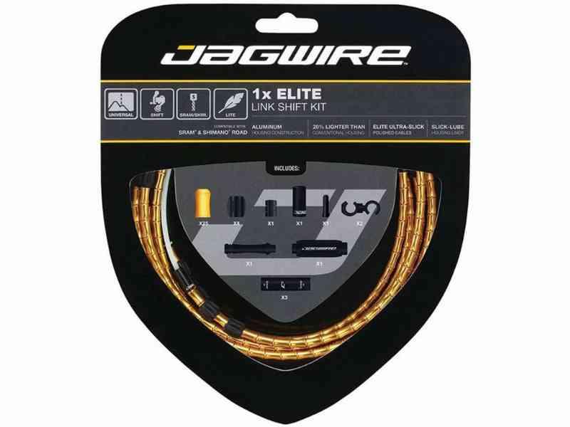Jagwire Elite Gearkabelsæt til Road/MTB - Guld