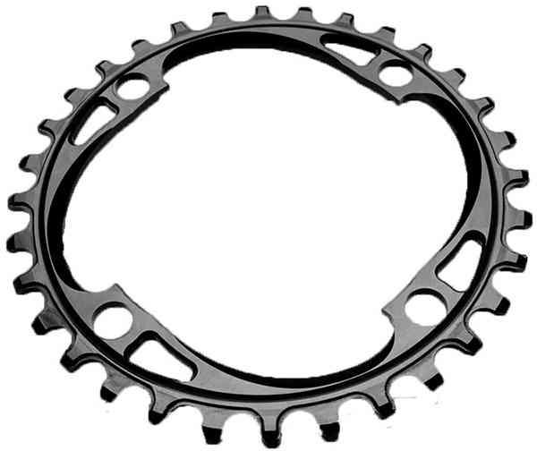 AbsoluteBlack Kædekrans Singlespeed 28T Ø64 mm - Sort
