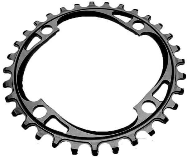 AbsoluteBlack 34T Kædehjul Singlespeed Ø104 mm - Sort