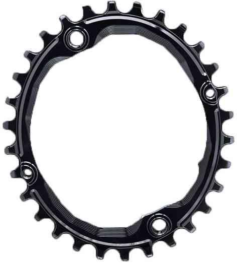 AbsoluteBlack Chainring Singlespeed 34T Ø104 mm - (1x10/11/12) Oval - Sort