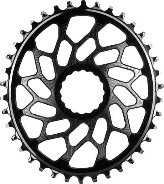 AbsoluteBlack Kædehjul Direct Mount 42T Oval - Sort