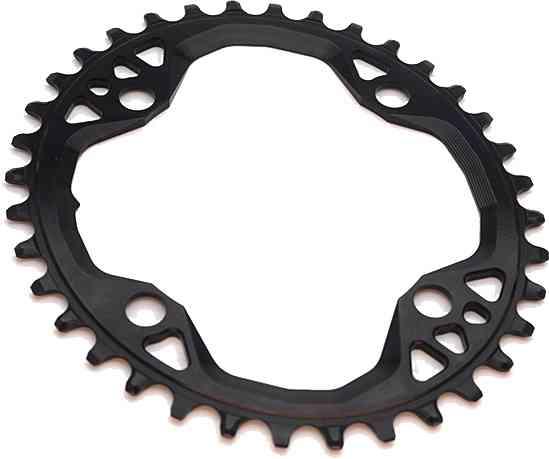 AbsoluteBlack Kædeplade 36T Ø104 mm Oval - Sort