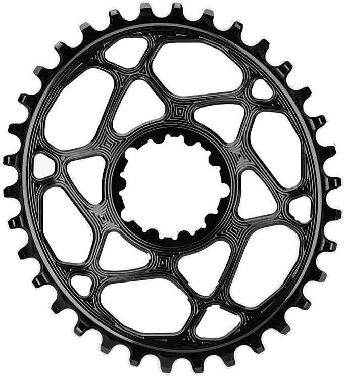 AbsoluteBlack 34T Oval Kædeplade til Singlespeed - Sort