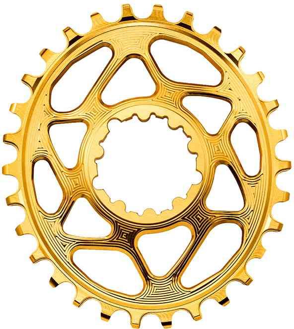 AbsoluteBlack Kædeblad 32T Oval - Guld til SRAM