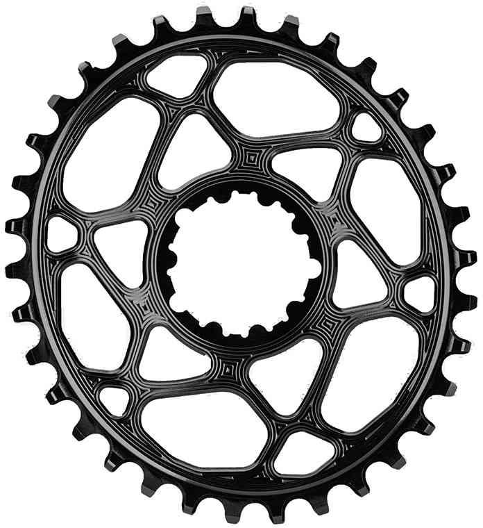 AbsoluteBlack 34T Oval Kædeblad til Singlespeed - Sort