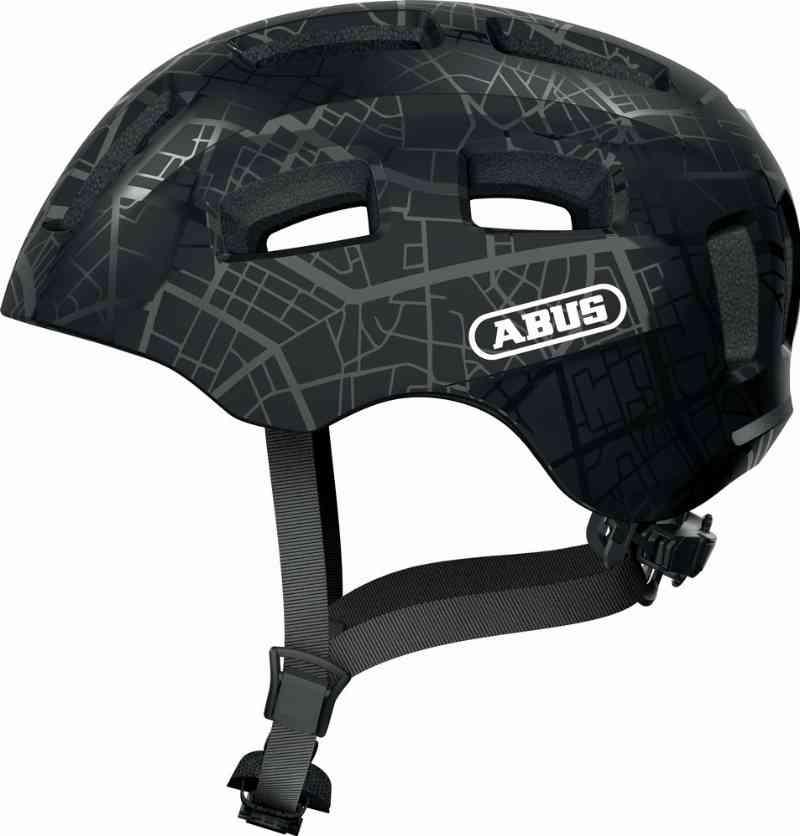 Abus Youn-I 2.0 Cykelhjelm med LED - Sort/Street Art