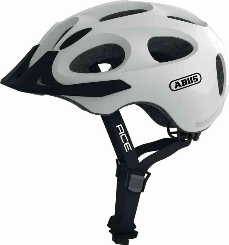 Abus Youn-I ACE Cykelhjelm m. LED - Hvid