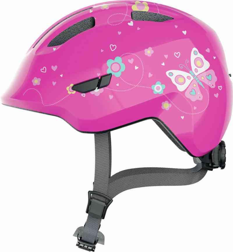 Abus Smiley 3.0 - Lyserød Sommerfugl hjelme