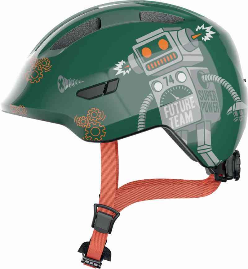 Abus Smiley 3.0 – Grøn Robot Hjelm