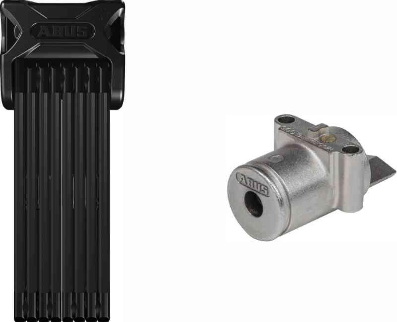 Abus Bordo 6015 Foldelås med Batterilås - Sort 120cm