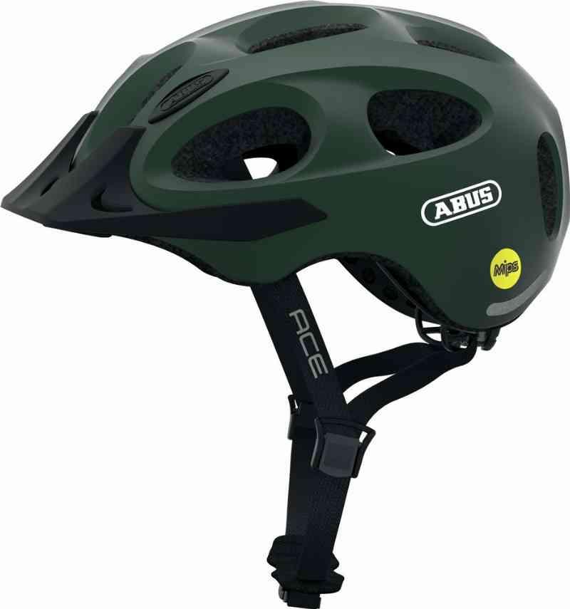 Abus Youn-I ACE MIPS Cykelhjelm med LED - Grøn