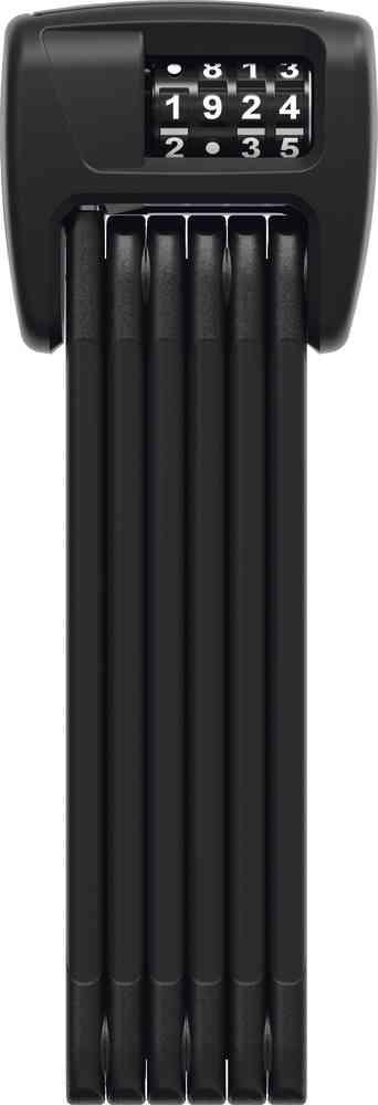 Abus Bordo 6000C Foldelås med LED - Sort 90cm