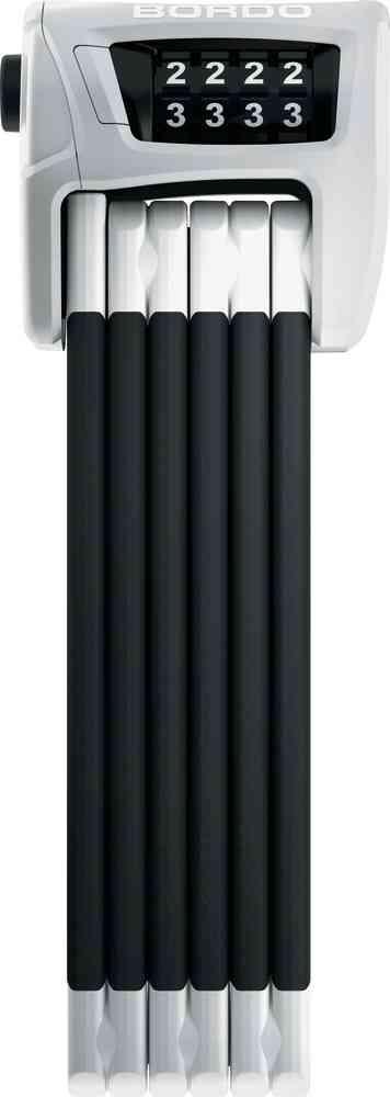 Abus Bordo Combo 6100 Foldelås 90cm - Hvid Rabat!