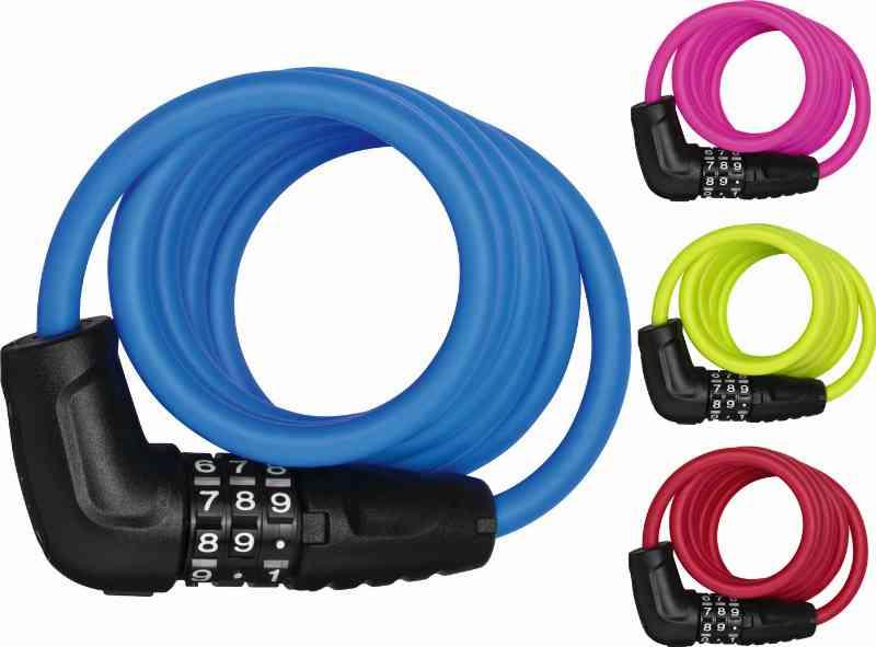 Abus Spirallås 4508 Star Combo 150 cm - Assorteret