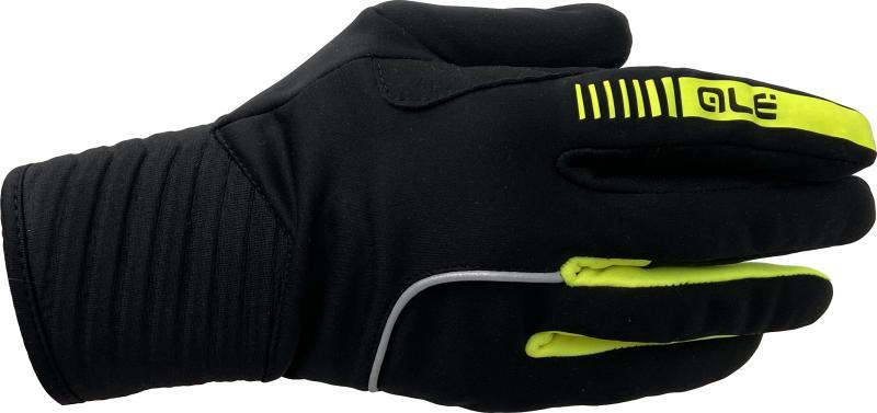 Alé Vindbeskyttende Handsker - Sort/Fluo