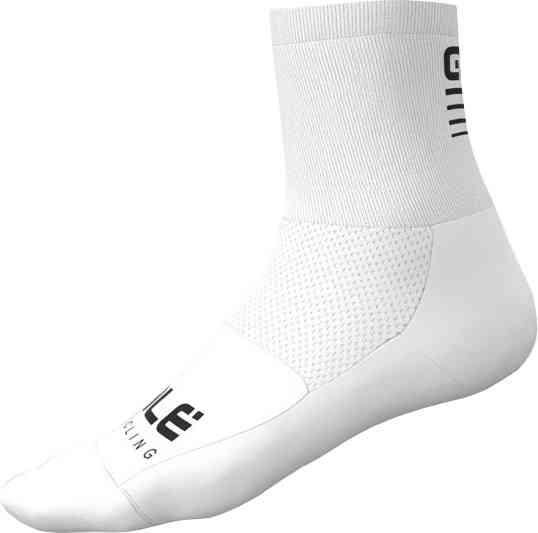 Alé Strada 2.0 Q-Skin Sokker - Hvide Antibakterielle