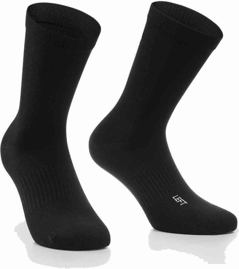 Assos Essence Høj Sokker - 2-pak - Sort