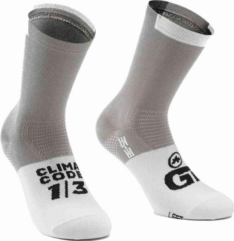 Assos GT C2 Strømper – Grå/Hvid