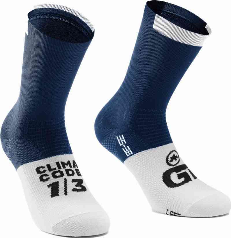 Assos GT C2 Sokker - Blå/Hvid