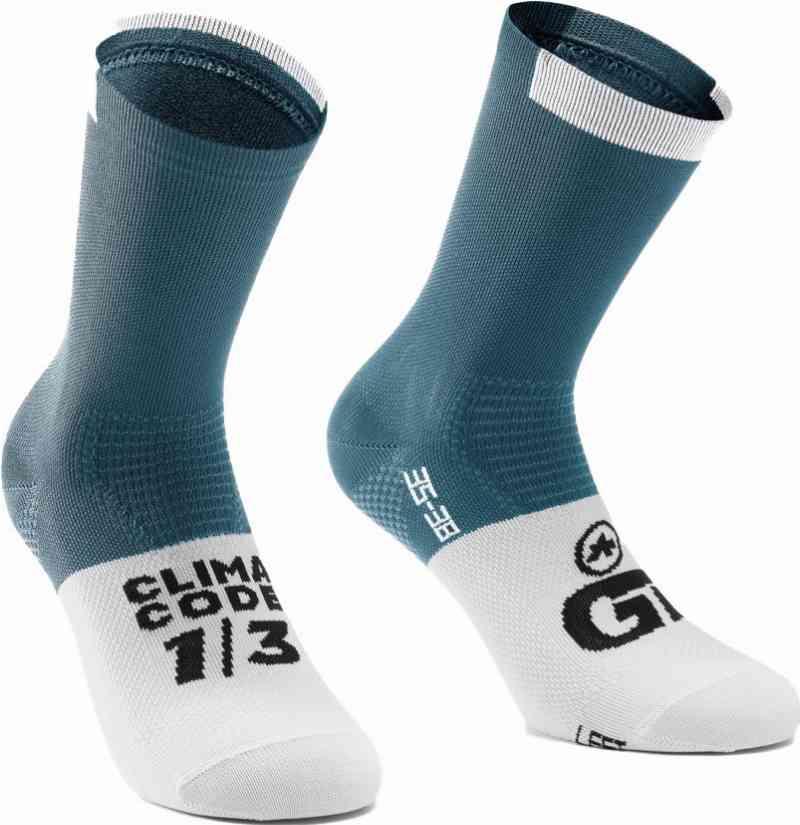 Assos GT C2 Sokker - Blå/Hvid
