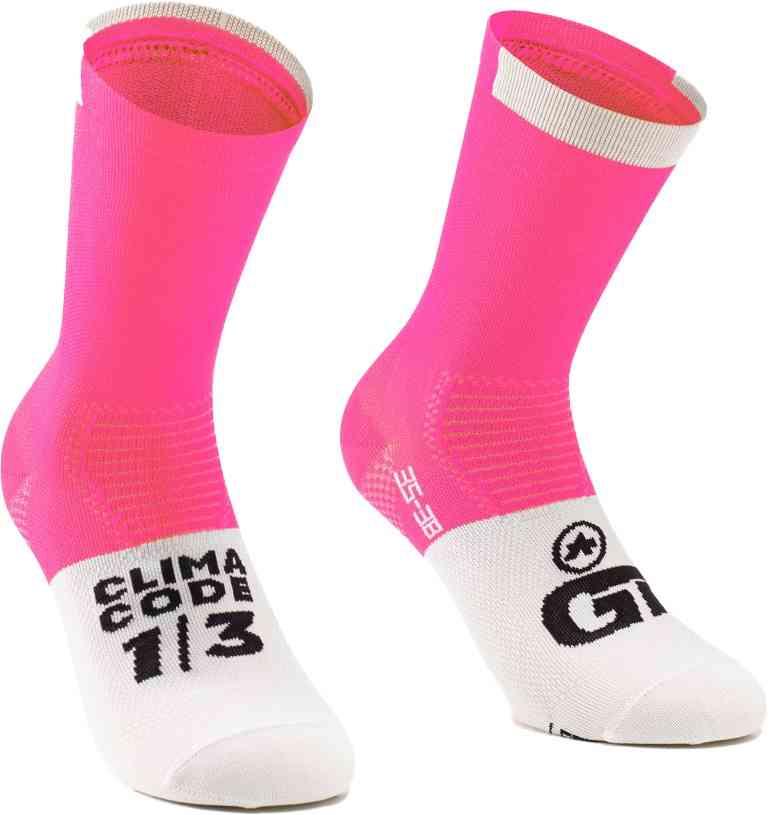 Assos GT Sko Sokker C2 – Lyserød/Hvid
