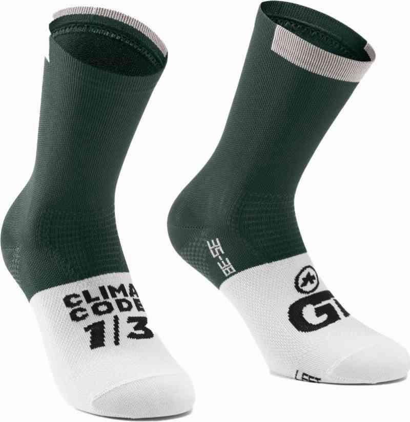 Assos GT Strømper C2 – Grøn/Hvid