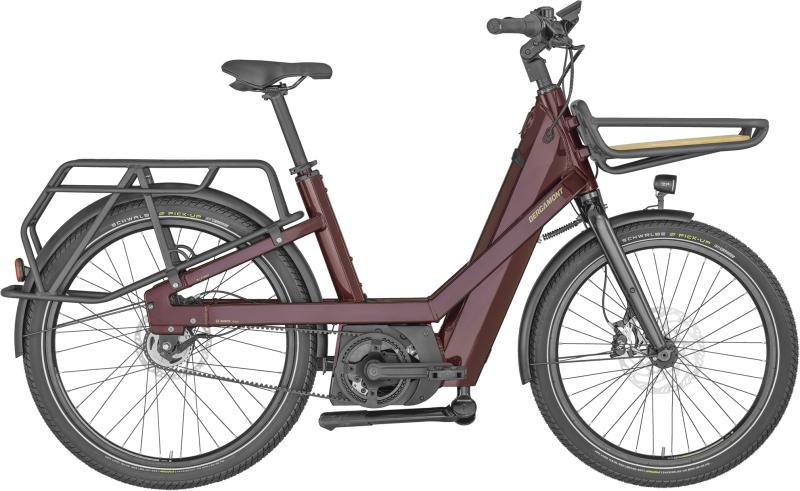 Bergamont E-Cargoville Bakery Elite 2024 - Rød cykel