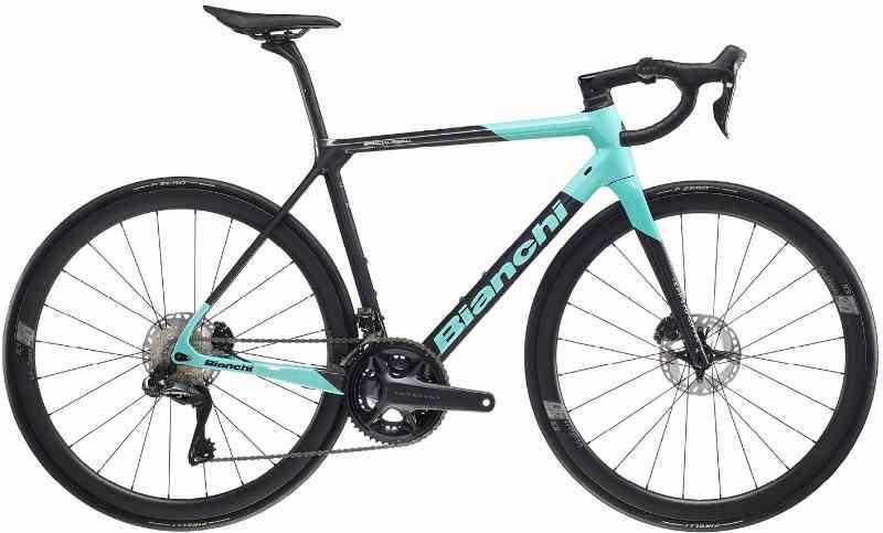 Bianchi Specialissima Dura Ace Di2 24sp 2024 - Sort/Turkis