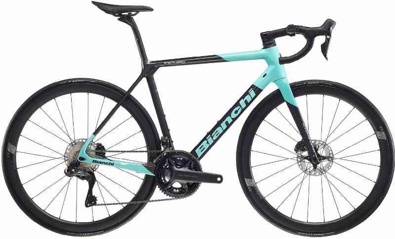 Bianchi Specialissima Ultegra Di2 24sp 2024 - Sort/Turkis