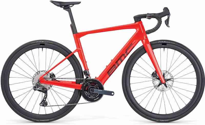 BMC Roadmachine 01 AMP TWO 2024 - Neon Rød / Sort