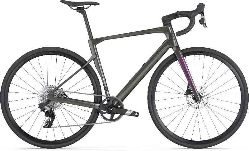 BMC Roadmachine X THREE 2024 - Stålgrøn / Lilla
