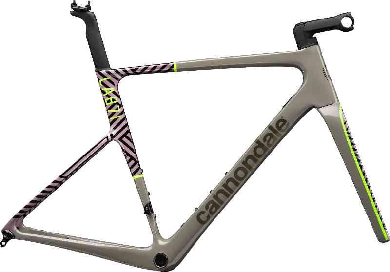 Cannondale LAB71 SuperSix EVO Rammesæt 2023 - Stealth/Acid Lime